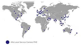 Alfa Laval Service Centers PHE