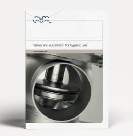 Valves and automation for hygienic use brochure